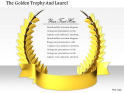0814 design of golden laurel for game winners image graphics for powerpoint