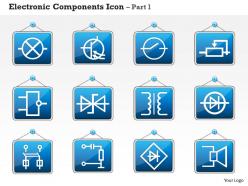 0814 electronic components icon part 1 ppt slides