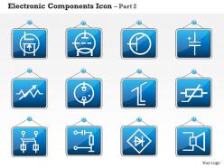 0814 electronic components icon part 2 ppt slides