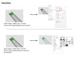 0814 green button on max value for awareness image graphics for powerpoint