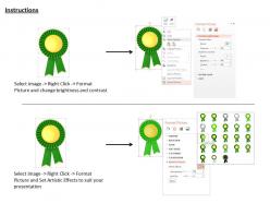 0814 green ribbon batch for championship graphic for powerpoint