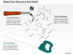 0814 hammer with handsaw and nails image graphics for powerpoint