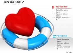 0814 heart lifesaver for health graphic for powerpoint