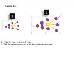 0814 illustration showing a nuclear fission medical images for powerpoint