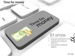 0814 key with time for money text in keyboard image graphics for powerpoint