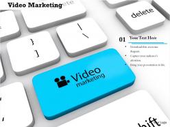 0814 key with video marketing concept image graphics for powerpoint