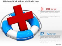 0814 lifeguard tube with red cross symbol for safety and first aid image graphics for powerpoint