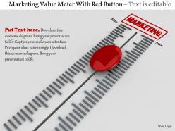 0814 marketing value meter with red button image graphics for powerpoint