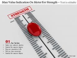 0814 Max Value Indication On Meter For Strength Image Graphics For Powerpoint