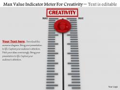 0814 Max Value Indicator Meter For Creativity Image Graphics For Powerpoint