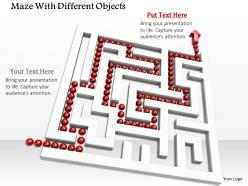 0814 maze with solution path for problem solving image graphics for powerpoint