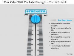 0814 measure strength with meter image graphics for powerpoint