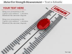 0814 meter for strength measurement with max and min image graphics for powerpoint