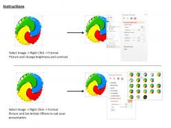 0814 multicolored puzzle in gear shape to show team strength image graphics for powerpoint