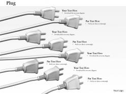 0814 multiple white plugs for indusrial use image graphics for powerpoint