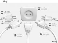 0814 multiple white plugs with one socket image graphics for powerpoint
