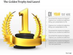 0814 number one position on golden laurel image graphics for powerpoint
