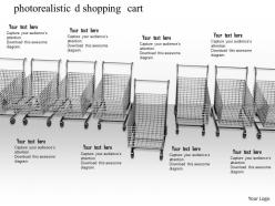 0814 photorealistic shopping cart empty on white background graphics for powerpoint