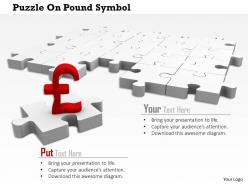 0814 pound on puzzle for finance image graphics for powerpoint