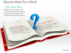 0814 question mark over a book for planning graphics for powerpoint