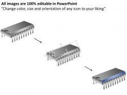 0814 read only memory rom computer chip cpu icon ppt slides