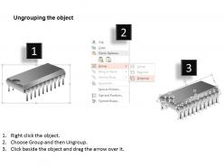 0814 read only memory rom computer chip cpu icon ppt slides