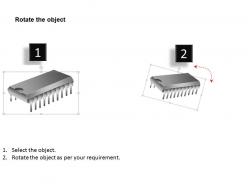 0814 read only memory rom computer chip cpu icon ppt slides