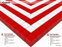 0814 red and white cubes background image graphics for powerpoint