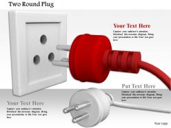 0814 red and white plugs approaching to socket image graphics for powerpoint