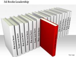0814 red book coming out from white books queue shows leadership image graphics for powerpoint