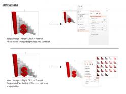 0814 red dollar symbol with bar graph for financial growth image graphics for powerpoint