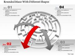 0814 rounded maze with arrows for growth graphics for powerpoint