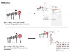 0814 series of target darts shows bulls eye concept image graphics for powerpoint