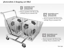 0814 shopping cart filled by football for shopping graphic image graphics for powerpoint
