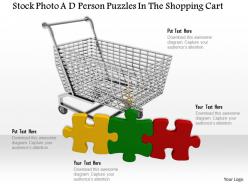 0814 shopping cart puzzle pieces for strategy shopping graphics for powerpoint