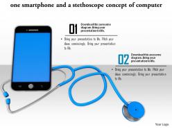 0814 smartphone and stethoscope concept of computer repair and medical technologies image graphics for powerpoint