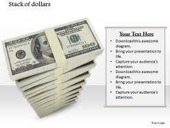 0814 stack of dollar bundles for finance concepts image graphics for powerpoint
