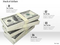 0814 stack of dollars currency for finance image graphics for powerpoint