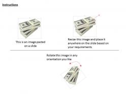0814 stack of dollars currency for finance image graphics for powerpoint