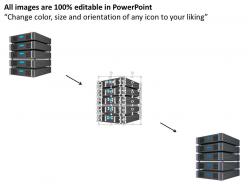 6011019 style technology 1 servers 1 piece powerpoint presentation diagram infographic slide