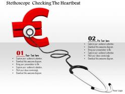 0814 stethoscope euro symbol for finance health concept image graphics for powerpoint