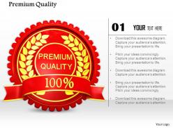 0814 symbol of premium quality of product image graphics for powerpoint