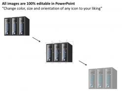 89123064 style technology 1 servers 1 piece powerpoint presentation diagram infographic slide
