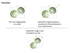 0814 two green colored rounded maze for problem solving image graphics for powerpoint