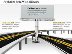 0814 two roads with one billboard in the middle shows marketing and time line image graphics for powerpoint