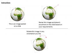 0814 usa side globe with earth texture for globalization image graphics for powerpoint