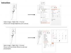 0814 white plug and socket for technology display image graphics for powerpoint