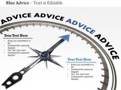 0914 3d Advice Meter Blue Arrow Image Graphics For PowerPoint