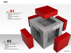 0914 3d block business strategy image slide image graphics for powerpoint