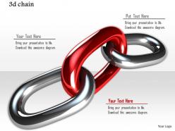 0914 3d chain for leadership concept image slide image graphics for powerpoint